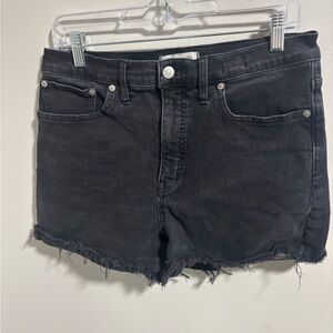 Madewell Black Jean Shorts
